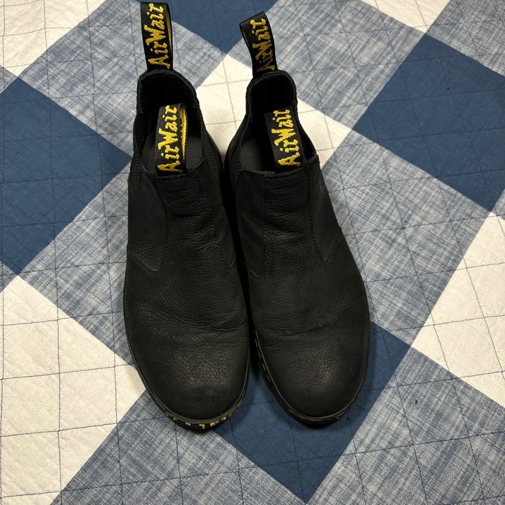 Dr. Martens Hardie II Black Leather Chelsea Boots Mens 10 Womens 11 EU 43 - Picture 6 of 8